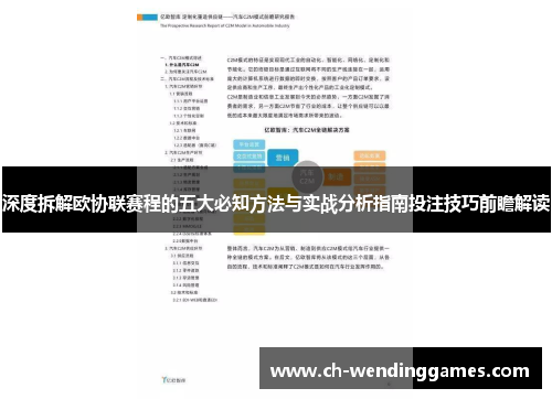 深度拆解欧协联赛程的五大必知方法与实战分析指南投注技巧前瞻解读